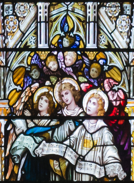Bantry_Church_of_St._Brendan_The_Navigator_Second_North_Window_Psalm_66.2_Detail_Make_His_Praise_Glorious_2009_09_09
