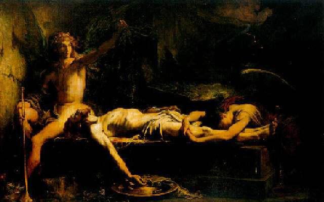 henri-lc3a9opold_lc3a9vy_-_the_dead_christ_with_angels